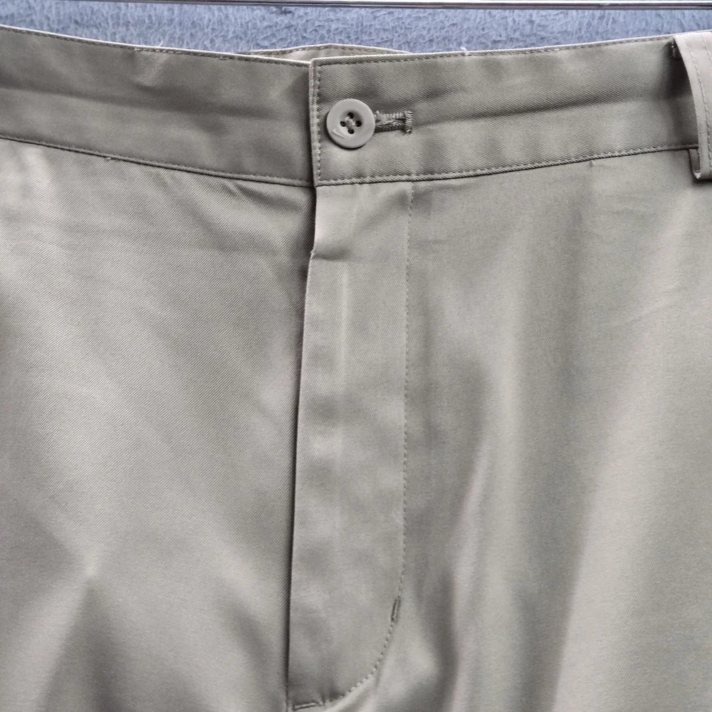 Nike Golf Men Pants 35X30 Beige Chino Dri-Fit Golf Performance Logo 28